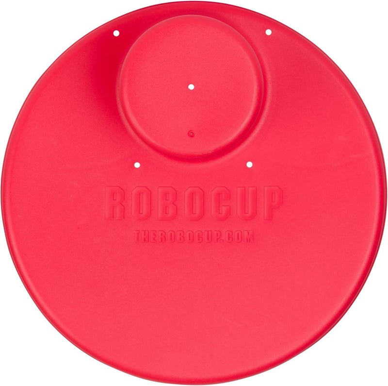 ROBOCUP Plate Accessory, in All 12 Colors, Conveniently Holds Your Food, Snacks, Drinks | Multi-Use Hands Free Project Work Station, Ruggedized Portable Design, Diameter of 8.5"/21.6 CM (Red) - Image 4